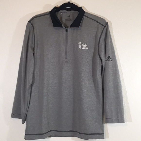 ADIDAS KIA CLASSIC GOLF QUARTER ZIP JACKET - Picture 1 of 6